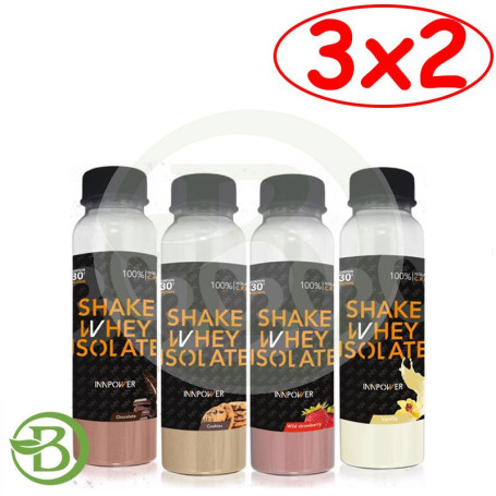 Pack 3x2 Shake Whey Isolated Vainilla Innpower