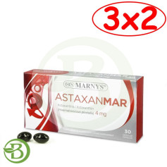 Pacote 3x2 Astaxanmar 30 Cápsulas Marnys