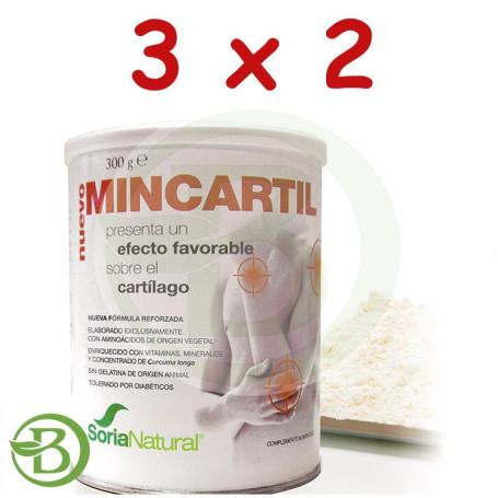 Pack 3x2 Mincartil Reforzado 300Gr. Soria Natural