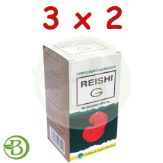 Pacote 3x2 Reishi G Golden Green 60 cápsulas