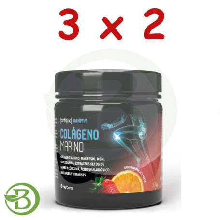 Pack 3x2 Colageno Marino en Polvo 300 Gr Herbora