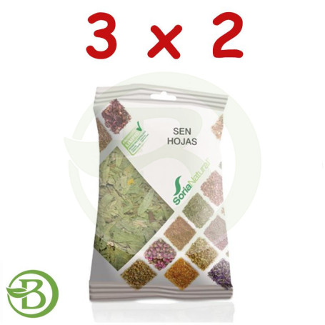 Pack 3x2 Sen Hojas Bolsa Soria Natural