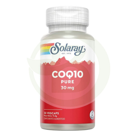 CoQ10 puro 30Mg. 30 Cápsulas Solaray