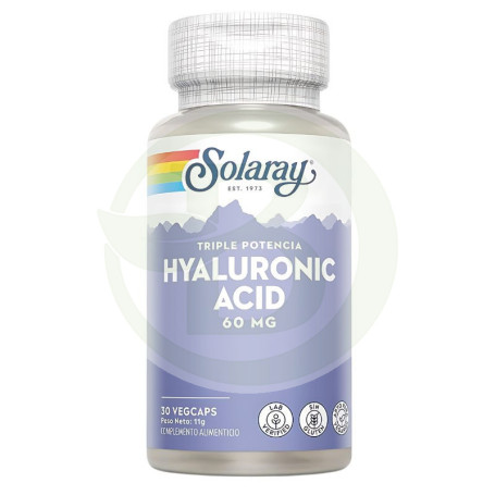 Ácido hialurônico 60Mg. 30 Cápsulas Solaray