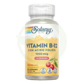 Vitamina B12 e ácido fólico 1.000Mcg. Tablets Solaray 90