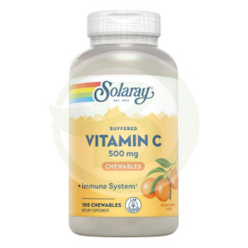 Vitamina C 500Mg. 100 tabletes mastigáveis Solaray