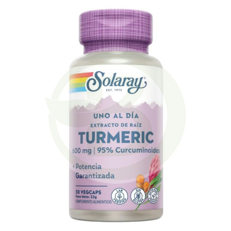 Cúrcuma 600Mg. 30 Cápsulas Solaray