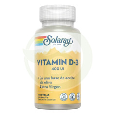 Vitamina D3 400IU 120 Solaray Pearls