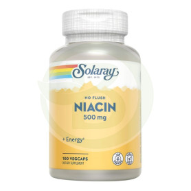 Niacín 500Mg. (Sem Blush) 100 Cápsulas Solaray