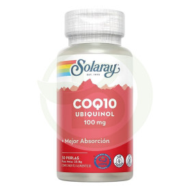 UBIQUINOL COQ-10 100Mg. 30 SOLARAY PEARLS