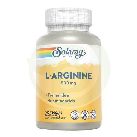 L-Arginina 500Mg. 10 cápsulas solaray