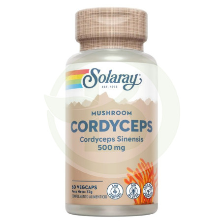 Cordyceps fermentado 500Mg. 60 Cápsulas Solaray