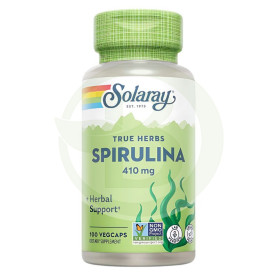 Spirulina 410Mg. 100 cápsulas solaray