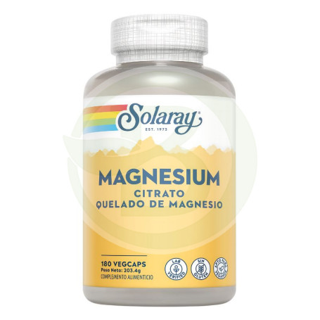 Big Magnesium Citrate 180 Cápsulas Solaray