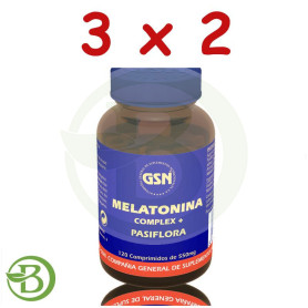 Pack 3x2 Melatonina Complex 120 Comprimidos G.S.N.