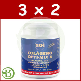 Pack 3x2 Colágeno Opti-Mix 6 365Gr. GSN