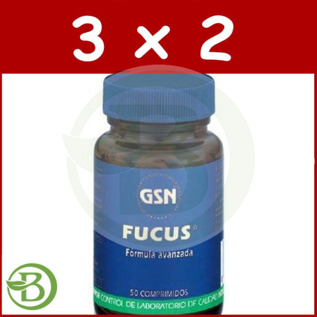 Pack 3x2 Fucus 50 Comprimidos G.S.N.