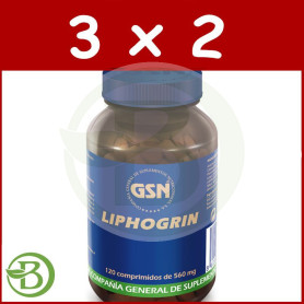 Pack 3x2 Lipogrin 120 Comprimidos G.S.N.