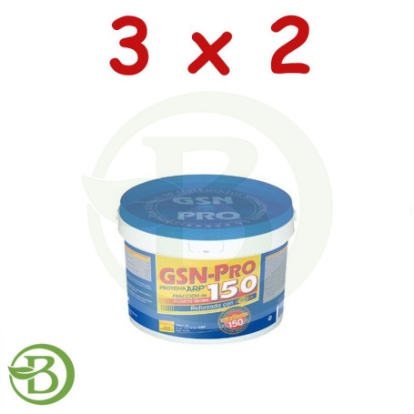 Pack 3x2 Pro-150 Chocolate 1,5Kg. G.S.N.