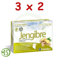 Pack 3x2 Zentrum Jengibre 30 Cápsulas Vegetales