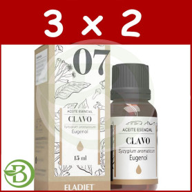 Pack 3x2 Esencia Clavo 15 Ml Eladiet