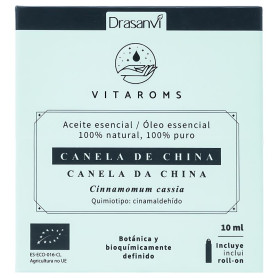 Óleo Essencial de Canela Chinesa Orgânica 10Ml Vitaroms Drasanvi