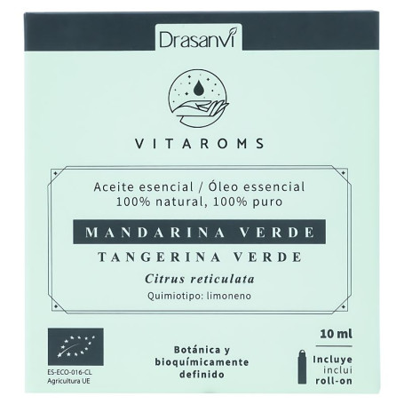 Óleo Essencial de Tangerina Verde Orgânica 10Ml Vitaroms Drasanvi