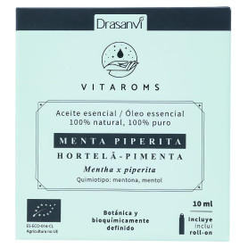 Óleo essencial de hortelã-pimenta orgânico 10Ml Vitaroms Drasanvi