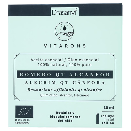 Óleo Essencial de Alecrim Qt Cânfora Bio 10Ml Vitaroms Drasanvi