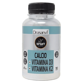 Cálcio Vitamina D3+K2 90 Comprimidos Sport Live Drasanvi