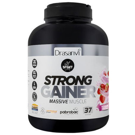 Iogurte de Morango para Ganhar Peso 3Kg Sport Live Drasanvi