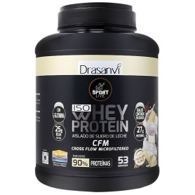 Branco Choco Whey Protein Isolado 1.6Kg Sport Live Drasanvi