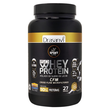 Whey Protein Isolado Biscoitos E Creme 800G Sport Live Drasanvi