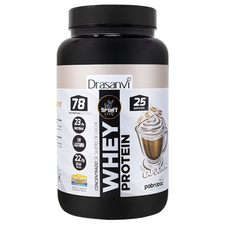 Whey Protein Concentrado Cappuccino 750G Sport Live Drasanvi