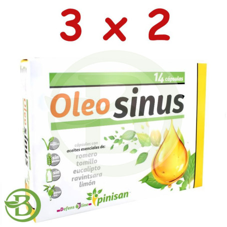 Pack 3x2 Oleosinus 14 Cápsulas Líquidas Pinisan