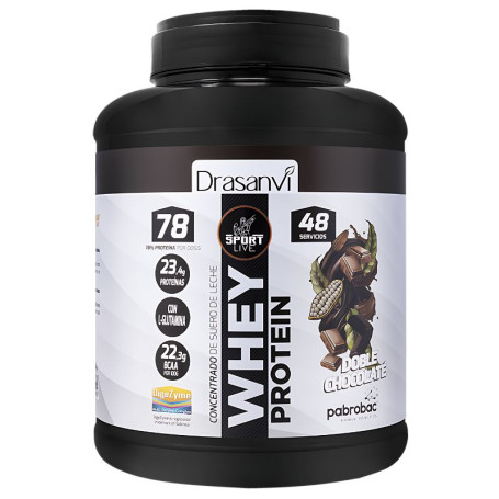 Duplo Choco Whey Protein Concentrado. 1,45Kg Sport Live Drasanvi