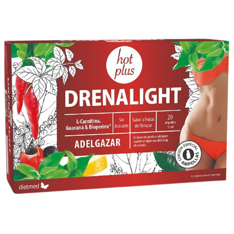 Drenalight Hot Plus 20 Ampolas Dietmed