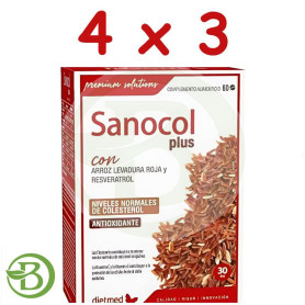 Pack 4x3 Sanocol Plus 60 Comprimidos Dietmed