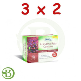 Pack 3x2 Arándano Rojo Complex 30 Cápsulas Dietisa