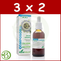 Pacote 3x2 Composor 28 Nerval Complex 50Ml. Soria Natural