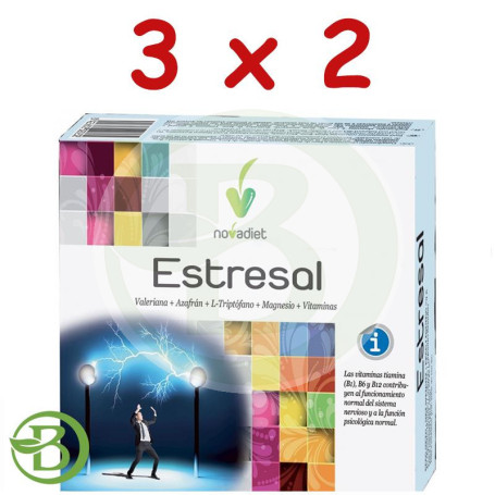 Pack 3x2 Estresal 60 Cápsulas Novadiet