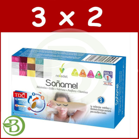 Pack 3x2 Soñamel 30 Comprimidos Nova Diet