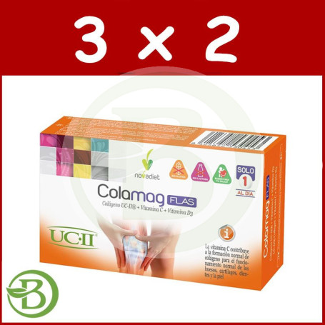 Pack 3x2 Colamag Flas 30 Comprimidos Nova Diet