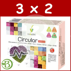 Pacote 3x2 Circular 60 Cápsulas Vegetais Nova Diet