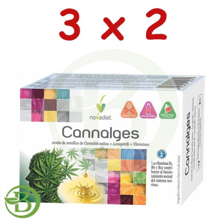 Pack 3x2 Cannalges 30 Cápsulas Nova Diet