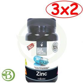 Pack 3x2 Zinc 60 Cápsulas Vegetales Nova Diet