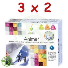 Pack 3x2 Animer 60 Cápsulas Vegetales Nova Diet