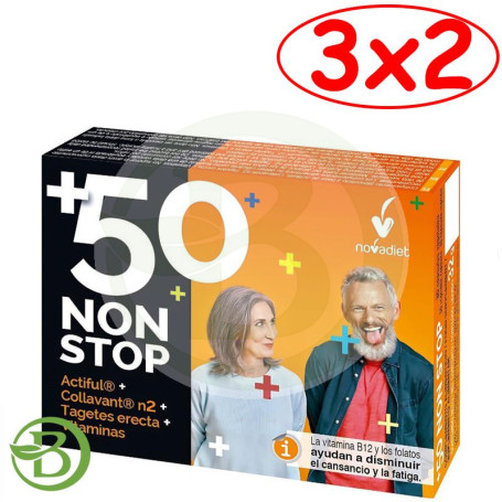 Pack 3x2 +50 Non Stop 30 Cápsulas Vegetales Nova Diet