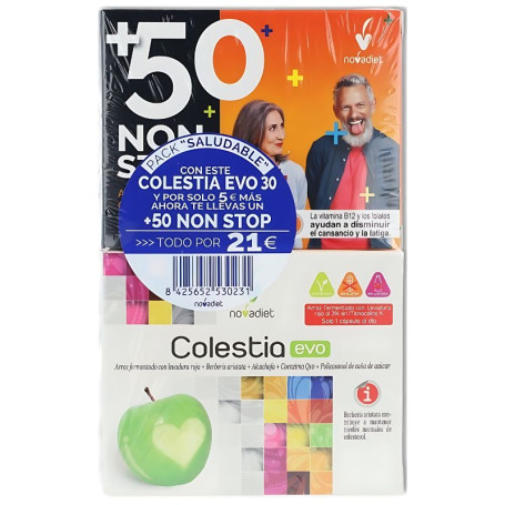 Pacote de dieta Colestia Evo e +50 Non Stop Nova