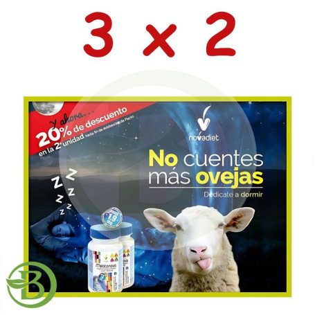 Pack 3x2 Pack Melatonova: 20% en la Segunda Unidad Nova Diet